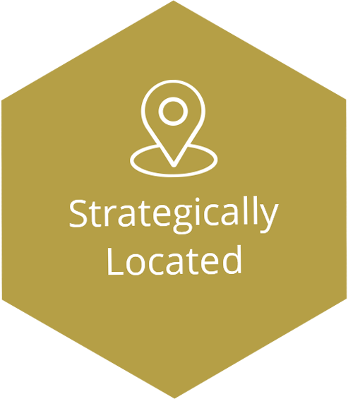 Strategically Located
